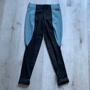 Kerrits Women's Houndstooth Performance Knee Patch Riding Tights Sz M